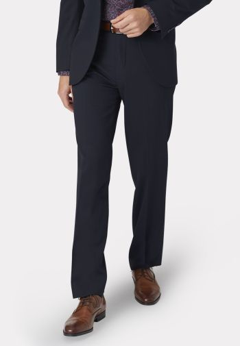 Tailored Fit Pegasus Navy Washable Suit Trousers