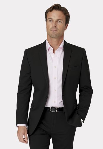 Tailored Fit Pegasus Black Washable Suit