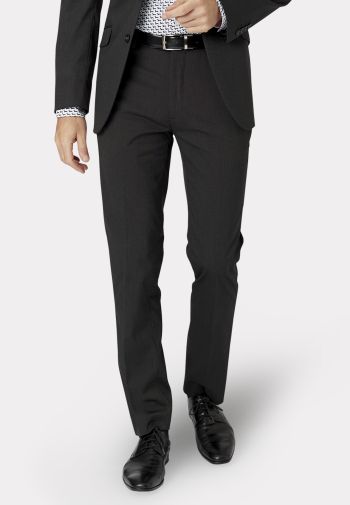 Tailored Fit Phoenix Charcoal Pin Dot Suit Trousers