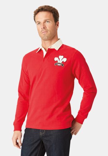 Pure Cotton Wales Heritage Rugby Shirt