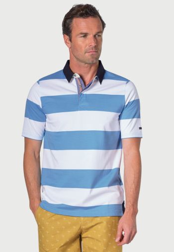 Sale Pure Cotton Sky Blue Rugby Shirt