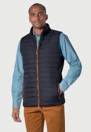 Tampa Navy Quilted Puffer Gilet