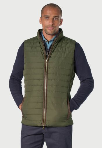 Tampa Olive Quilted Puffer Gilet