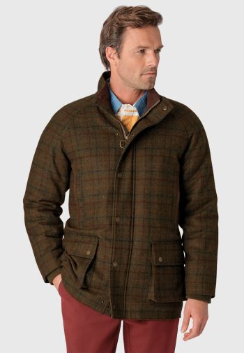 Wales Moss Check Waterproof Country Coat