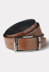 Warwick Leather Black and Tan Reversible Belt
