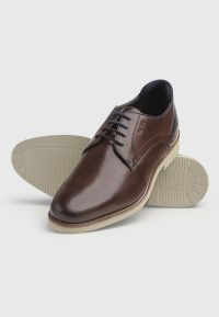 Bark Brown Leather Derby Shoe