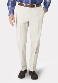 Regular and Tailored Fit Ashdown Stone Cotton Stretch Chinos