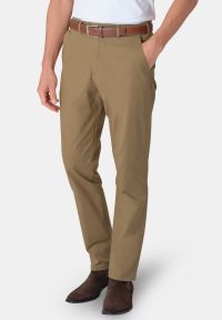 Regular and Tailored Fit Ben Sand Non-Iron Cotton Stretch Chinos