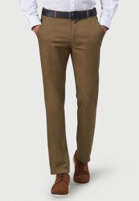 Regular and Tailored Fit Denver and Miami Tan Cotton Stretch Chinos