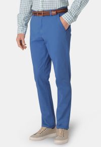 Tailored Fit Ribblesdale Sky Blue Cotton Stretch Chinos