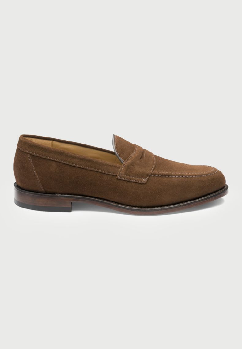 Loake Imperial Brown Suede Penny Loafers