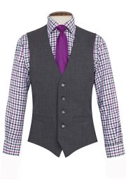 Tailored Fit Mid Grey Washable Waistcoat