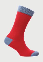 Red Cotton Rich Sock