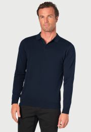 Casper Navy Long Sleeve Polo Shirt
