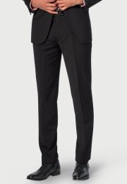 Tailored Fit Cassino Black Washable Suit Trousers