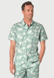 Connors Pure Cotton Seagrass Floral Shirt