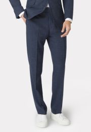 Tailored Fit Constable Navy Linen Mix Suit Trouser