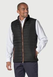 Tampa Black Quilted Puffer Gilet