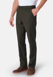 Regular Fit Wordsworth Forest Green Cotton Stretch Trouser