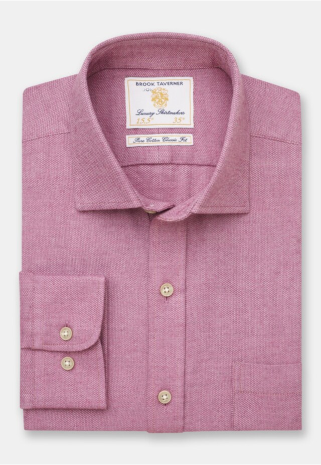 Regular Fit Rose Cotton Melange Shirt - 36.5" Sleeve