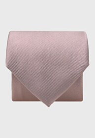Pink Twill Pure Silk Tie