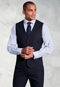 Tailored Fit Navy Waistcoat