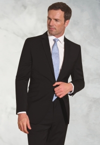 Tailored Fit Cassino Black Washable Suit