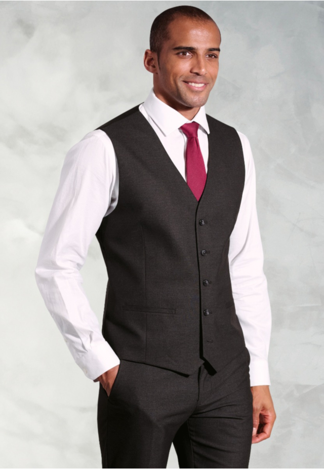 Tailored Fit Charcoal Waistcoat